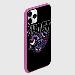 Чехол iPhone 11 Pro матовый Призрачные покемоны, цвет: 3D-фиолетовый — фото 2