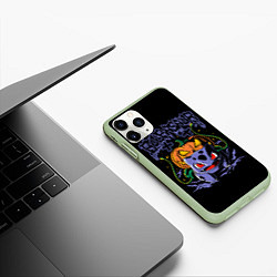 Чехол iPhone 11 Pro матовый Bulbasaur арт, цвет: 3D-салатовый — фото 2