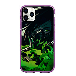 Чехол iPhone 11 Pro матовый Опасная Вайпер, цвет: 3D-фиолетовый