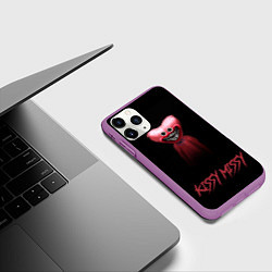 Чехол iPhone 11 Pro матовый Kissy Missy Horror, цвет: 3D-фиолетовый — фото 2