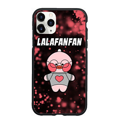 Чехол iPhone 11 Pro матовый LALAFANFAN - СЕРДЕЧКО Частицы, цвет: 3D-черный