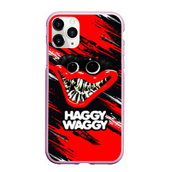 Чехол iPhone 11 Pro матовый POPPY PLAYTIME GAME HAGGY WAGGY ПОППИ ПЛЕЙТАЙМ, цвет: 3D-розовый