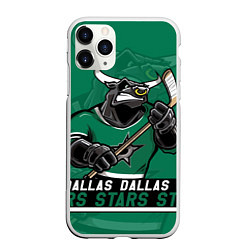Чехол iPhone 11 Pro матовый Dallas Stars, Даллас Старз