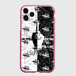 Чехол iPhone 11 Pro матовый Dead by Daylight : Мертвые при дневном свете, цвет: 3D-малиновый