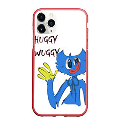 Чехол iPhone 11 Pro матовый Huggy Wuggy - Poppy Playtime Хагги Вагги, цвет: 3D-красный