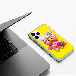 Чехол iPhone 11 Pro матовый УТЯ УТОЧКА ЛАЛАФАНФАН, цвет: 3D-салатовый — фото 2