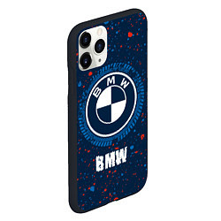 Чехол iPhone 11 Pro матовый BMW BMW Брызги, цвет: 3D-черный — фото 2