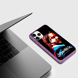 Чехол iPhone 11 Pro матовый Джон Уик Киану Ривз Каллиграфия, цвет: 3D-фиолетовый — фото 2