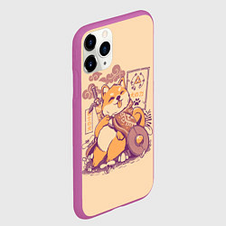 Чехол iPhone 11 Pro матовый Стиба Ину Линк, цвет: 3D-фиолетовый — фото 2