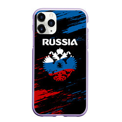 Чехол iPhone 11 Pro матовый Russia Герб в стиле, цвет: 3D-светло-сиреневый