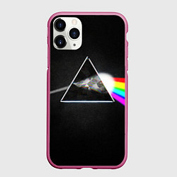 Чехол iPhone 11 Pro матовый PINK FLOYD - ПИНК ФЛОЙД ГЛИТЧ, цвет: 3D-малиновый
