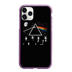 Чехол iPhone 11 Pro матовый PINK FLOYD LOGO ПИНК ФЛОЙД НЕБО, цвет: 3D-фиолетовый