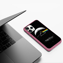 Чехол iPhone 11 Pro матовый PINK FLOYD LOGO ПИНК ФЛОЙД ЗВЕЗДЫ, цвет: 3D-малиновый — фото 2