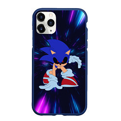 Чехол iPhone 11 Pro матовый SONIC EXE СОНИК, цвет: 3D-тёмно-синий