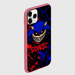Чехол iPhone 11 Pro матовый SONIC EXE DARK SONIC, цвет: 3D-малиновый — фото 2