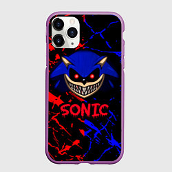 Чехол iPhone 11 Pro матовый SONIC EXE DARK SONIC, цвет: 3D-фиолетовый