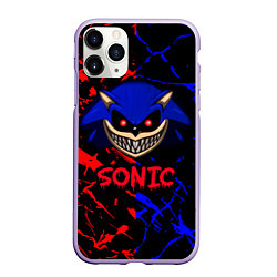 Чехол iPhone 11 Pro матовый SONIC EXE DARK SONIC, цвет: 3D-светло-сиреневый