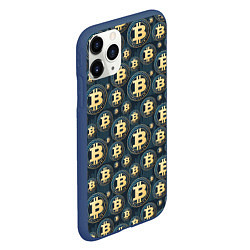 Чехол iPhone 11 Pro матовый Электронные Деньги, цвет: 3D-тёмно-синий — фото 2