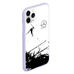 Чехол iPhone 11 Pro матовый Mercedes текстура, цвет: 3D-светло-сиреневый — фото 2