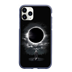 Чехол iPhone 11 Pro матовый Затмение Eclipse, цвет: 3D-серый