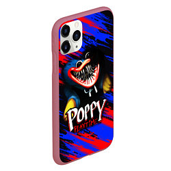 Чехол iPhone 11 Pro матовый POPPY PLAYTIME HAGGY WAGGY ПОППИ ПЛЕЙТАЙМ ИГРА ХАГ, цвет: 3D-малиновый — фото 2