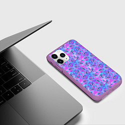 Чехол iPhone 11 Pro матовый Магические Грибы, цвет: 3D-фиолетовый — фото 2