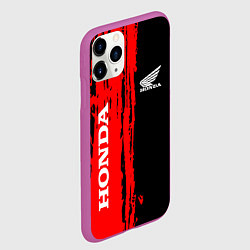Чехол iPhone 11 Pro матовый Honda марка авто, цвет: 3D-фиолетовый — фото 2