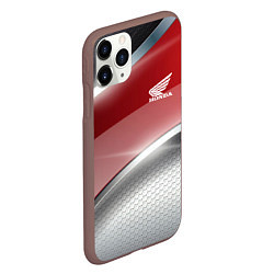 Чехол iPhone 11 Pro матовый Honda Текстура, цвет: 3D-коричневый — фото 2