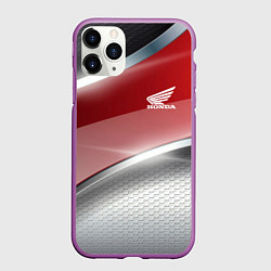 Чехол iPhone 11 Pro матовый Honda Текстура, цвет: 3D-фиолетовый
