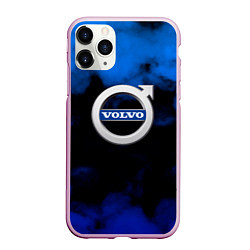 Чехол iPhone 11 Pro матовый Volvo: Облака, цвет: 3D-розовый