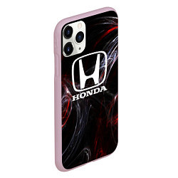 Чехол iPhone 11 Pro матовый Honda разводы, цвет: 3D-розовый — фото 2