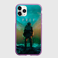 Чехол iPhone 11 Pro матовый PREY ЗЕМЛЯ, цвет: 3D-фиолетовый