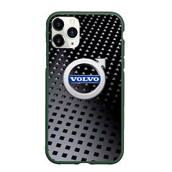 Чехол iPhone 11 Pro матовый Volvo сталь, цвет: 3D-темно-зеленый