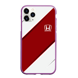 Чехол iPhone 11 Pro матовый Honda - Red sport, цвет: 3D-фиолетовый