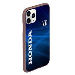 Чехол iPhone 11 Pro матовый Honda - Blue, цвет: 3D-коричневый — фото 2