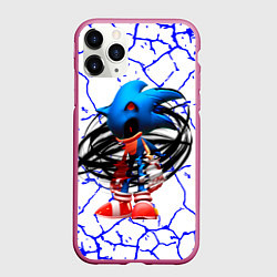 Чехол iPhone 11 Pro матовый СОНИК EXE ТЕМНЫЙ СОНИК, цвет: 3D-малиновый