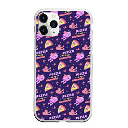 Чехол iPhone 11 Pro матовый Pizza Is My Valentine!, цвет: 3D-белый