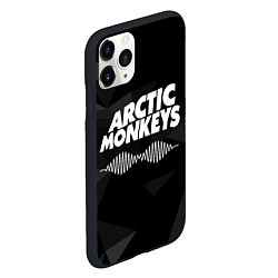 Чехол iPhone 11 Pro матовый Arctic Monkeys Серая Геометрия, цвет: 3D-черный — фото 2