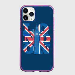 Чехол iPhone 11 Pro матовый LONDON Лондон, цвет: 3D-фиолетовый