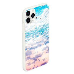 Чехол iPhone 11 Pro матовый Небо-арт, цвет: 3D-белый — фото 2