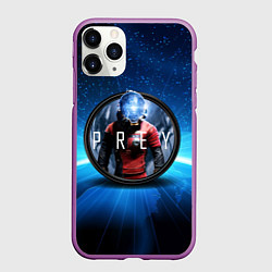 Чехол iPhone 11 Pro матовый PREY LOGO GAME, цвет: 3D-фиолетовый