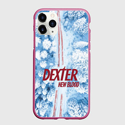 Чехол iPhone 11 Pro матовый Декстер: новый сезон - новая кровь, цвет: 3D-малиновый