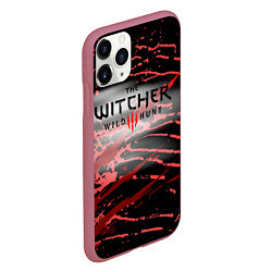 Чехол iPhone 11 Pro матовый The Witcher СУПЕР ИГРА ДЛЯ ГЕЙМЕРОВ, цвет: 3D-малиновый — фото 2