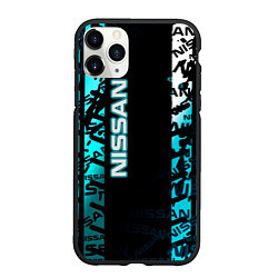 Чехол iPhone 11 Pro матовый NISSAN супер авто, цвет: 3D-черный