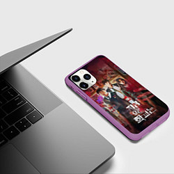 Чехол iPhone 11 Pro матовый All of us are zombie, цвет: 3D-фиолетовый — фото 2