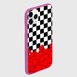 Чехол iPhone 11 Pro матовый Отличная партия на любовь, цвет: 3D-фиолетовый — фото 2