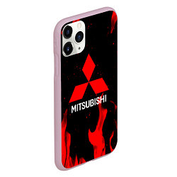 Чехол iPhone 11 Pro матовый Mitsubishi Red Fire, цвет: 3D-розовый — фото 2