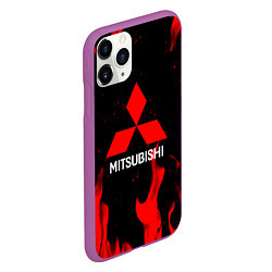 Чехол iPhone 11 Pro матовый Mitsubishi Red Fire, цвет: 3D-фиолетовый — фото 2