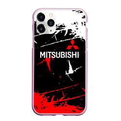 Чехол iPhone 11 Pro матовый Mitsubishi Sport Auto, цвет: 3D-розовый