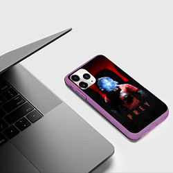 Чехол iPhone 11 Pro матовый Prey dark blood, цвет: 3D-фиолетовый — фото 2